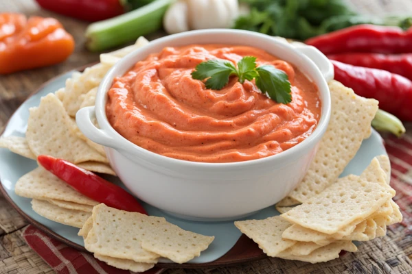 creamy pepper garlic dip 600