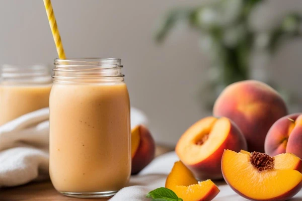 Peach Orange Honey Smoothie 600