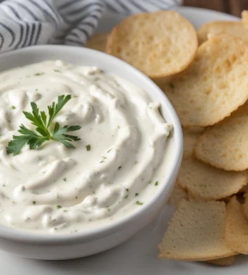 creamy garlic cream cheese dip