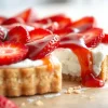 strawberry cream cheese cookie pie