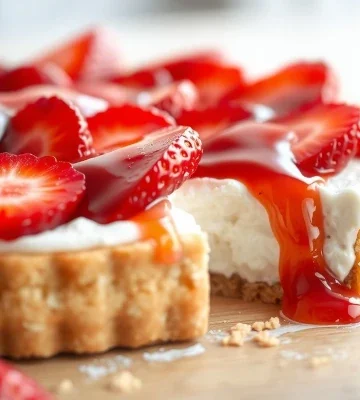 strawberry cream cheese cookie pie