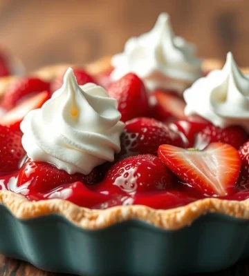strawberry-pie-whipped-cream