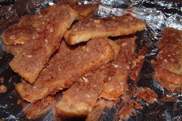 Cinnamon Almond Toast Sticks
