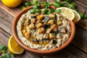 Mediterranean Eggplant Dip 2 Mediterranean chunky Eggplant Dip 600