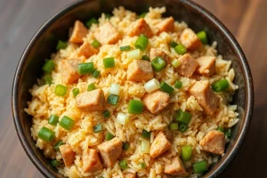 Fried Rice ham green peppers green onions celery scrambled eggs 600